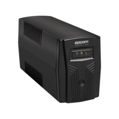 EPCOM POWERLINE UPS de 500VA/300W / Regulador de Voltaje AVR / Batería de 7 Ah / 4 Tomas NEMA 5-15R / Display de LED EPU500L