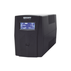 EPCOM POWERLINE UPS NO BREAK 850VA/510W a 220V con 8 contactos NEMA 5-15R con pantalla LCD y protección RJ45/USB MOD: EPU850LCD2F