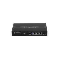 UBIQUITI NETWORKS EdgeRouter 4, con 3 puertos 10/100/1000 Mbps + 1 puerto SFP, con funciones avanzadas de ruteo MOD: ER4