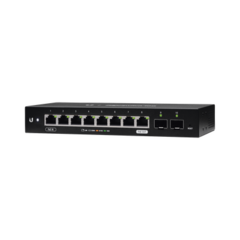 UBIQUITI NETWORKS EdgeSwitch 10X Administrable de 8 Puertos Gigabit, PoE Passthrough + 2 Puertos SFP MOD: ES-10X