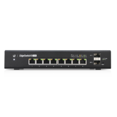 UBIQUITI NETWORKS Switch EdgeMAX Administrable de 8 Puertos Gigabit con PoE+/PoE Pasivo 24V + 2 Puertos SFP, 150 W MOD: ES-8-150W