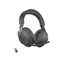 JABRA Jabra Evolve2 85, Auricular stereo versión MS con cancelación de ruido activa, dongle USB-A indicador de ocupado (Busylight)(28599-999-999) EVOLVE2-85-MS-BK-A