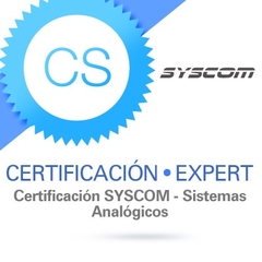 SYSCOM Certificación SYSCOM. Sistemas Analógicos. EXPERTCS