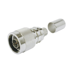 TANE Conector N Macho Plegable con Pin Cautivo para cable LMR de 75 Ohms MOD: EZ-400-NM-75