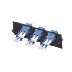 PANDUIT Placa Acopladora de Fibra Optica FAP, Con 6 Conectores LC Duplex (12 Fibras), Para Fibra Monomodo OS1/OS2, Color Azul MOD: FAP6WBUDLCZ