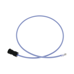 PANDUIT Cable de Conexión en Campo Jack a Plug RJ45, Categoría 6A, CMP (Plenum), 1 Metro, Color Azul MOD: FC-ICCP1MBU
