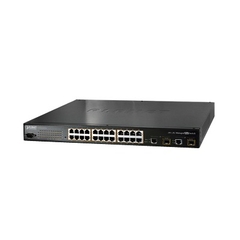 PLANET Switch PoE administrable L2 de 24 puertos PoE 802.3af a 10/100 Mbps + 2 puertos Gigabit/SFP MOD: FGSW-2620PVM