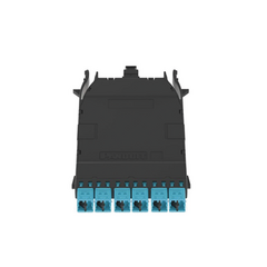 PANDUIT Cassette HD Flex™ Para 12 Fibras Multimodo OM4, de MPO a 6 Conectores LC Duplex, Color Aqua MOD: FHCZO-12-10U