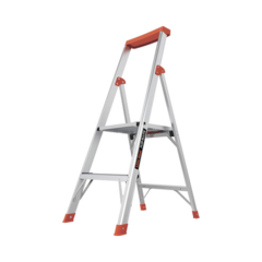 Little Giant Ladder Systems Escalera con 2 peldaños de 1.2 metros de aluminio. MOD: FLIPNLITE-2C