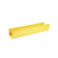 PANDUIT Canaleta FiberRunner™ 4X4, de PVC Rígido, Color Amarillo, 1.8 m de Largo MOD: FR4X4YL6