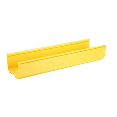 PANDUIT Canaleta FiberRunner™ 6X4, de PVC Rígido, Color Amarillo, 2 m de Largo MOD: FR6X4YL2