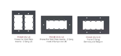 KRAMER FRAME-2G Frame para Wall Plate Insercción — 2 Alturas