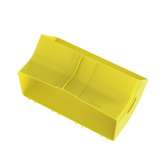 PANDUIT Bajada Vertical Interior de 45º con Tapa, Para uso con Canaletas 12X4 FiberRunner™, Color Amarillo MOD: FRIV4512X4LYL