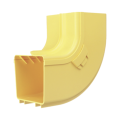 PANDUIT Bajada Vertical Interior de 90º con Tapa, Para uso con Canaletas 4X4 FiberRunner™, Color Amarillo MOD: FRIVRA4X4LYL