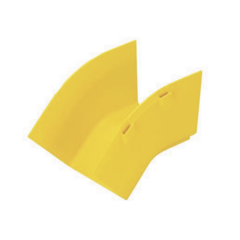 PANDUIT Bajada Vertical Exterior de 45º sin Tapa, Para uso con Canaletas 4X4 FiberRunner™, Color Amarillo MOD: FROV454X4LYL