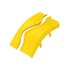 PANDUIT Tapa de Bajada Vertical Exterior de 45º, Para uso con Canaletas 4X4 FiberRunner™, Color Amarillo MOD: FROV45SC4LYL