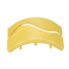 PANDUIT Tapa de Bajada Vertical Exterior de 90º, Para uso con Canaletas 4X4 FiberRunner™, Color Amarillo MOD: FROVRASC4LYL