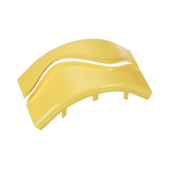 PANDUIT Tapa de Bajada Vertical Exterior de 90º, Para uso con Canaletas 6X4 FiberRunner™, Color Amarillo MOD: FROVRASC6LYL