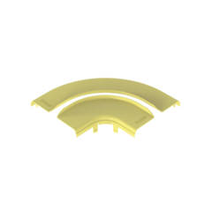 PANDUIT Tapa Opcional para Ángulo Recto de 90º Horizontal FRRA6X4LYL, Color Amarillo MOD: FRRASC6LYL