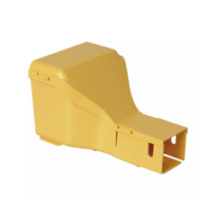 PANDUIT Accesorio Reductor y Tapa, De Canaleta FiberRunner 4x4 a 2x2, Color Amarillo MOD: FRRF4FD2LYL