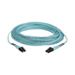 PANDUIT Jumper de Fibra Optica Multimodo 50/125 OM3, LC-LC Duplex, OFNR (Riser), Color Aqua, 30 Metros MOD: FX2ERLNLNSNM030