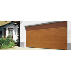 ACCESSPRO Puerta de Garage D/ Alta calidad / 10x8 pies / AISLADA / Estilo Americana / Imitacion Madera / Golden Oak / Linea Central . GARAGE-108-W