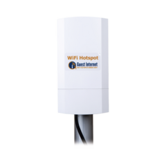 GUEST INTERNET Hotspot inalámbrico 2.4 GHz para exterior, antenas sectorial 8 dBi, Throughput 75 Mbps, ideal para la venta de códigos de acceso a Internet MOD: GIS-K3