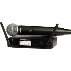 Shure GLXD24/B58-Z2 Sistema Inalámbrico Digital con Micrófono de Mano BETA58 - Profesional y de Alta Calidad