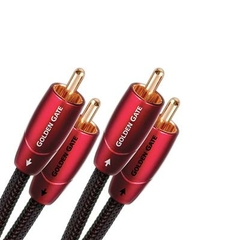 Audioquest GOLDG01R Cable Audio RCA-RCA - Modelo AUDIOQUEST - Alta calidad de señal y transferencia de audio sin pérdidas - Conector RCA chapado en oro y aislantes de polietileno espumado - Ideal para sistemas de alta gama.