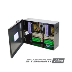 EPCOM INDUSTRIAL Fuente de poder para video vigilancia de 16 salidas a 24 Vca 8 Amp MOD: GRT-2408-V