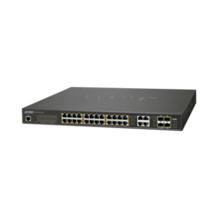 PLANET Switch Administrable L2, 24 puertos 10/100/1000T c/Ultra PoE + 4 puertos combo Gigabit TP/SFP, (600W) MOD: GS-4210-24UP4C