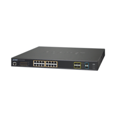 PLANET Switch Adminsitrable L2+, 16 puertos Ultra PoE 802.3bt, 4 puertos SFP, 2 puertos SFP+ MOD: GS-5220-16UP4S2X