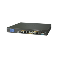 PLANET Switch Administrable L3 24 puertos 10/100/1000 Mbps c/Ultra PoE 400 Watts, 4 Puertos 10G SFP+ MOD: GS-5220-24UP4X