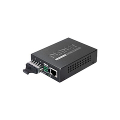 PLANET Convertidor de Medios UTP/Fibra Óptica de 1000 Mbps, Multi-Modo, Hasta 550 m, Conector SC MOD: GT-802