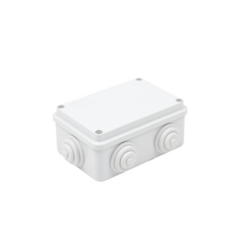 GEWISS Caja de derivación de PVC Auto-extinguible con 6 entradas, tapa atornillada, 120x80x50 MM, Para Exterior (IP55) MOD: GW-44-005