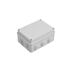 GEWISS Caja de derivación de PVC Auto-extinguible con 10 entradas, tapa atornillada, 150x110x70 MM, Para Exterior (IP55) MOD: GW-44-006