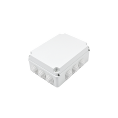 GEWISS Caja de derivación de PVC Auto-extinguible con 12 entradas, tapa atornillada, 300x220x120 MM, Para Exterior (IP55) MOD: GW-44-009