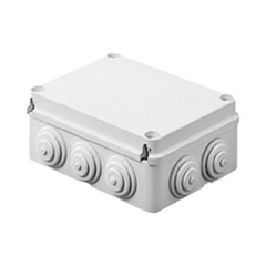 GEWISS Caja de derivación de PVC Auto-extinguible con 12 entradas, tapa atornillada, 380x300x120 MM, Para Exterior (IP55) MOD: GW-44-010