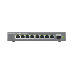 GRANDSTREAM Switches de red Multi-Gigabit de 2.5G No Administrable / 8 Puertos RJ45 de 100/1000/2500Mbps / 1 puerto de fibra SFP+ GWN7701M