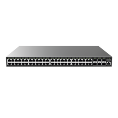 GRANDSTREAM Switch Gigabit PoE+ Administrable / 48 puertos 10/100/1000 Mbps + 6 Puertos SFP+ / Hasta 400W / Compatible con GWN Cloud. GWN7806P