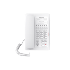 FANVIL Teléfono IP para Hotelería, profesional con 6 teclas programables para servicio rápido (Hotline), plantilla personalizable con PoE MOD: H3-WHITE