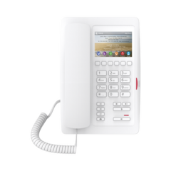 FANVIL (H5 Color Blanco)Teléfono para Hotelería, profesional de gama alta con pantalla LCD de 3.5 pulgadas a color, 6 teclas programables para servicio rápido (Hotline) PoE MOD: H5W