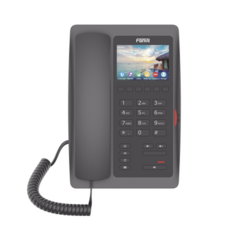 FANVIL (H5W Color Negro)Teléfono IP WiFi para Hotelería, profesional de gama alta con pantalla LCD de 3.5 pulgadas a color, 6 teclas programables para servicio rápido (Hotline) PoE MOD: H5WB