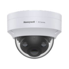 HONEYWELL Mini Domo IP 5 Megapíxeles / Lente 2.8 mm / 40 mts IR / NDAA / ONVIF / Exterior IP67 / Antivandálica IK10 / IA (Filtro de Humanos y Vehiculos) / Conteo de Personas / Merodeo / H.265 / PoE / Alarmas I/O / Serie 35 / Honeywell Security MOD: HC35W45R3