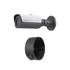 HONEYWELL Camara Bala IP 5 Megapixel / Lente Mot. 5 a 50 mm (10X Zoom) / 60 mts IR / NDAA / ONVIF / H.265 / Exterior IP67 / Antivandálica IK10 / PoE+ / Alarmas I/O / Serie 60 / Honeywell Security / Incluye Caja de Conexión HC60WB5R5/K