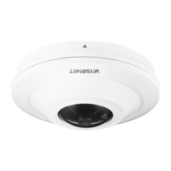 Hanwha Techwin Wisenet Camara tipo Fish Eye 5MP(2560 x 1944) AHD/TVI/CVBS Con protección para exterior IP66 / Antivandalismo IK10 HCF-8010V