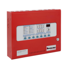 HOCHIKI Panel Convencional de Detección de Incendio / 8 Zonas / Sin Comunicador / Color Rojo MOD: HCVX-8R/115V