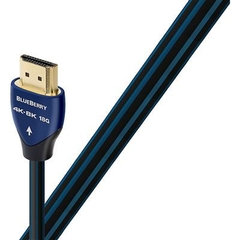 HDM18BLUE075 AUDIOQUEST Blueberry 0.75m Cable HDMI de alto desempeño 18 Gb/s - Calidad de audio y video excepcional, Conexión rápida y segura - Compatible con múltiples dispositivos.