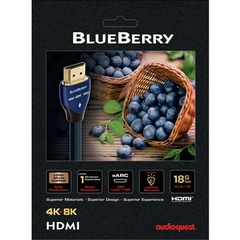 HDM18BLUE075 AUDIOQUEST Blueberry 0.75m Cable HDMI de alto desempeño 18 Gb/s - Calidad de audio y video excepcional, Conexión rápida y segura - Compatible con múltiples dispositivos. - La Mejor Opcion by Creative Planet