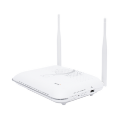 FIBERHOME ONU GPON con 4 puertos Gigabit Ethernet + 2 POTS + 1 USB + 1 CATV (RF) + WiFi 2.4 GHz, conector SC/APC MOD: HG6244C